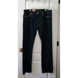 Levi's 513 Womens Slim Straight-Leg Hi-Rise Blue Jeans Pants Size 38×32